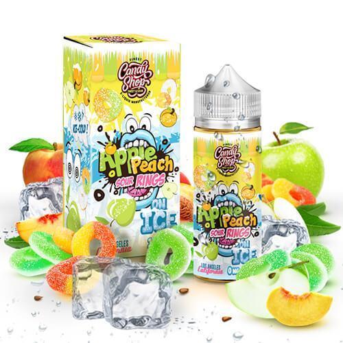 Candy Shop On Ice eLiquids - Apple Peach Sour Rings On Ice