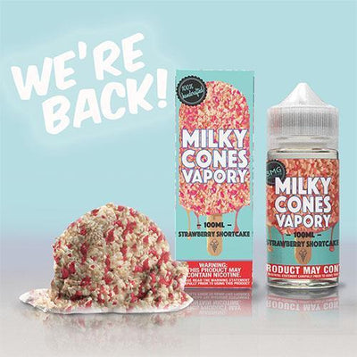 Milky Cones Vapory - Strawberry Short Cake Ice Cream
