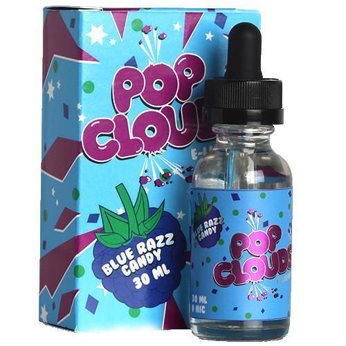 Pop Clouds E-Liquid - Blue Razz Candy