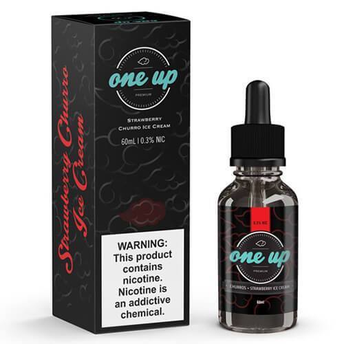 One Up Vapor - Strawberry Churros and Ice Cream
