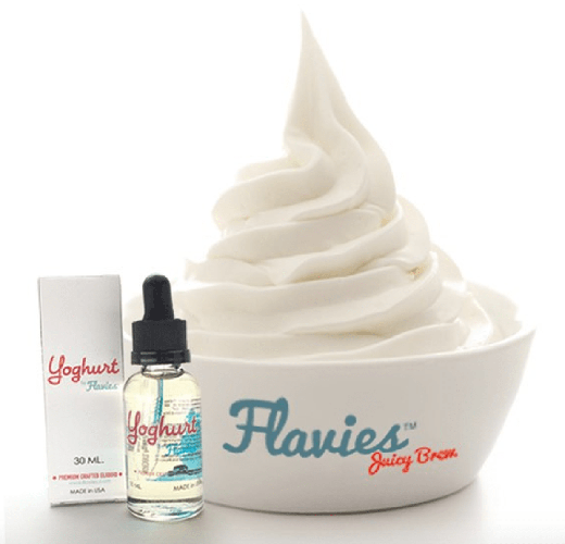 Flavies Juicy Brew Vape Juice - Yoghurt