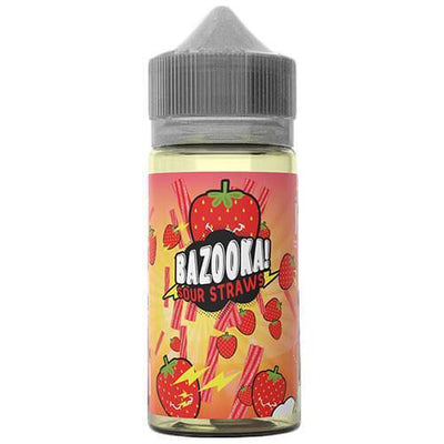Bazooka Sour Straws eJuice - Strawberry Sour Straws